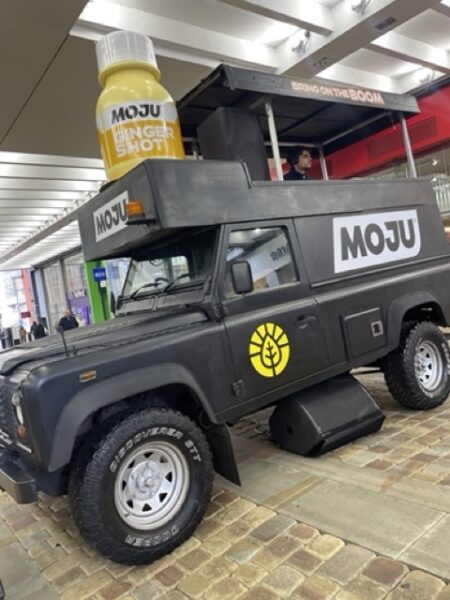 Custom branded DJ truck for promotional tours and corporate brand activations with high-spec PA system.